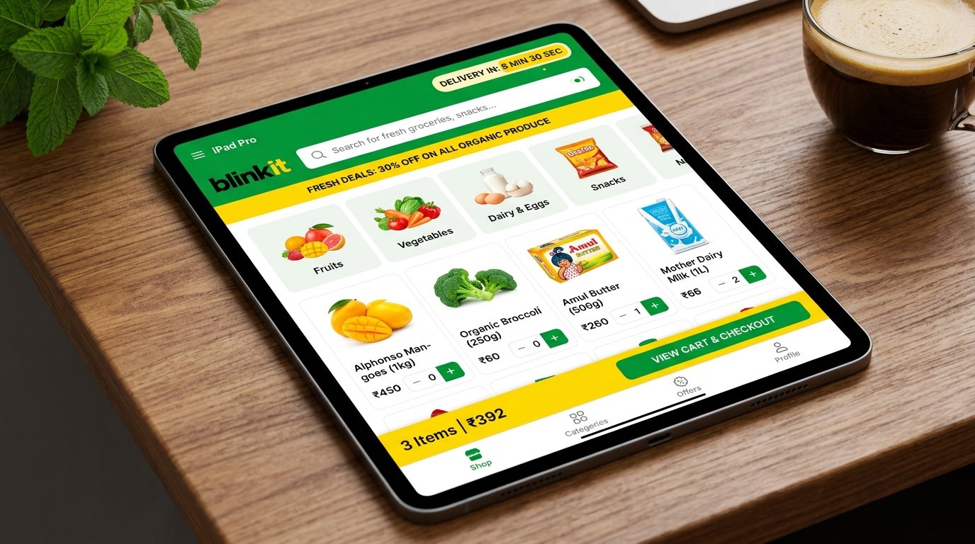 Blinkit Quick Commerce Storefront Theme